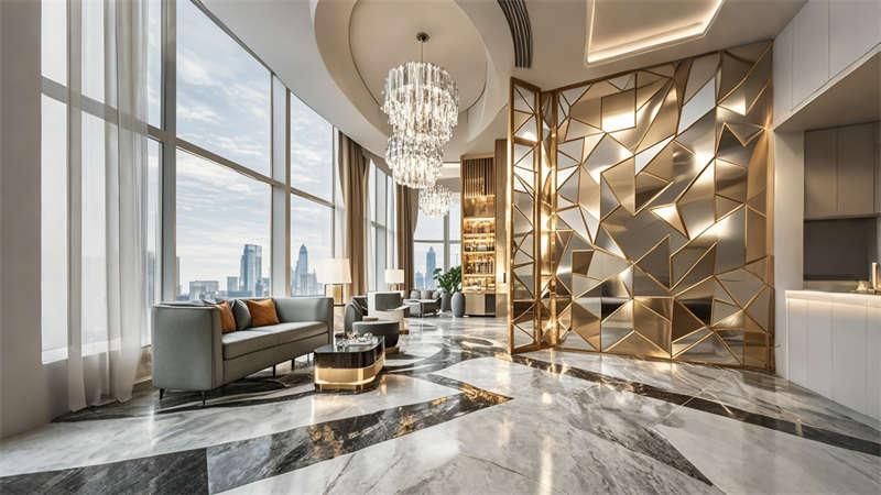 合肥6000平輕奢風(fēng)格商務(wù)酒店裝修設(shè)計效果圖欣賞