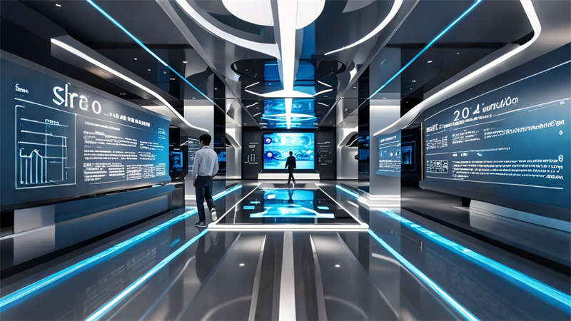 合肥3000平辦公樓展廳裝修設(shè)計效果圖欣賞