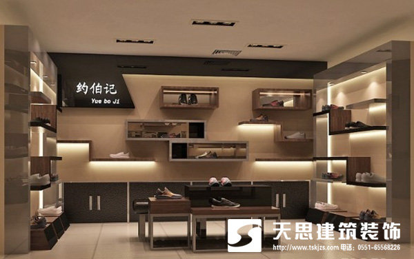商務男鞋店裝潢設計沉穩(wěn)大氣是關(guān)鍵